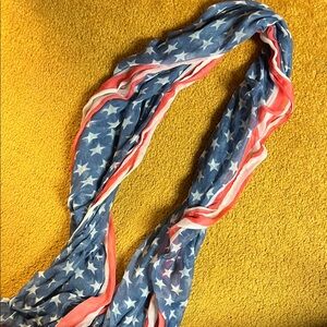 American flag lightweight scarf